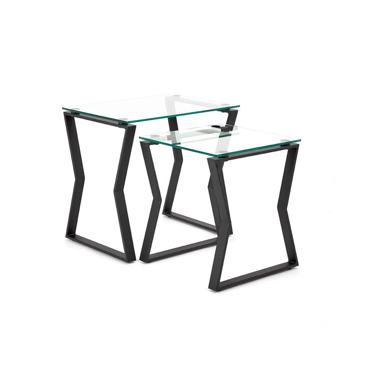 Bohouse Glass Top Nesting Tables Wayfair